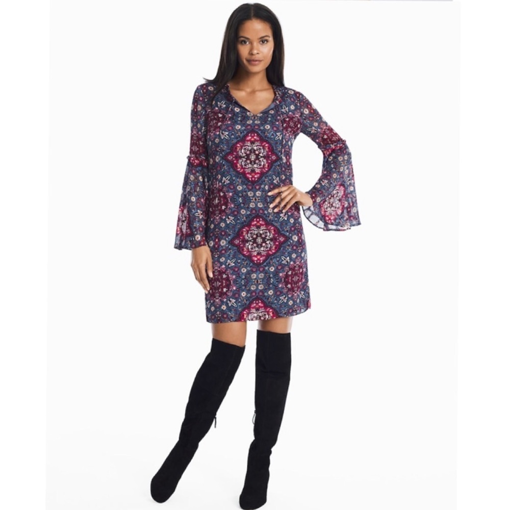 WHBM Medallion Printed Shift Dress SP